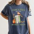 Just a Girl Who Loves Books And Birds Book Reading Bird Love Women's Comfort Colors T-Shirt Moss Just a Girl Who Loves Books And Birds Book Reading Bird Love Women's Comfort Colors T-Shirt Moss