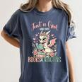 Just a Girl Who Loves Books And Dragons Book Dragon Lover Women's Comfort Colors T-Shirt Moss Just a Girl Who Loves Books And Dragons Book Dragon Lover Women's Comfort Colors T-Shirt Moss