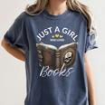 Just A Girl Who Loves Books Witchcraft Spell Book Halloween Women's Comfort Colors T-Shirt Moss Just A Girl Who Loves Books Witchcraft Spell Book Halloween Women's Comfort Colors T-Shirt Moss