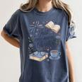 Just One More Chapter Book Lover Reading Quote Women's Comfort Colors T-Shirt Moss