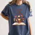 Just One More Chapter Book Lovers Floral Women's Comfort Colors T-Shirt Moss Just One More Chapter Book Lovers Floral Women's Comfort Colors T-Shirt Moss