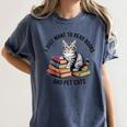 I Just Want To Read Books And Pet Cats Raglan Baseball Tee Women's Comfort Colors T-Shirt Moss I Just Want To Read Books And Pet Cats Raglan Baseball Tee Women's Comfort Colors T-Shirt Moss