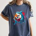 Kawaii Shark Reads Book Reading Library Book Bookworm Women's Comfort Colors T-Shirt Moss Kawaii Shark Reads Book Reading Library Book Bookworm Women's Comfort Colors T-Shirt Moss