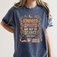 Kindred Spirits Are Not So Scarce Bookish Quote Women's Comfort Colors T-Shirt Moss