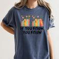 If You Know You Know 6 7 Reading Books Merry Christmas Women's Comfort Colors T-Shirt Moss If You Know You Know 6 7 Reading Books Merry Christmas Women's Comfort Colors T-Shirt Moss