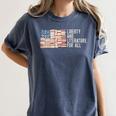 Liberty And Literature For All Reading USA Book Lover Women's Comfort Colors T-Shirt Moss