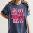 Librarian Assistant Shirt Books Reader Library Assistant Women's Comfort Colors T-Shirt Moss