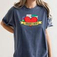 Librarian Library Assistant Libraries Rock Book Lover Women's Comfort Colors T-Shirt Moss