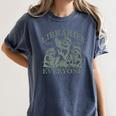 Libraries Are For Everyone Racoon Read Banned Book Librarian Women's Comfort Colors T-Shirt Moss Libraries Are For Everyone Racoon Read Banned Book Librarian Women's Comfort Colors T-Shirt Moss