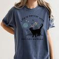 Life Is Better With Yarn Cats And Books Women's Comfort Colors T-Shirt Moss