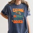 Lifting To Hold More Books Weightlifting Workout Bookish Women's Comfort Colors T-Shirt Moss