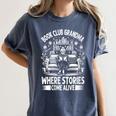 Literary Grandma Reading Club Book Lover Story Enthusiast Women's Comfort Colors T-Shirt Moss