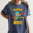 Little Cute Superhero Brother Comic Book Baby Bro Women's Comfort Colors T-Shirt Moss