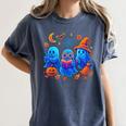 Little Ghost Coffee Tee Spooky Season Ghost Reading Book Women's Comfort Colors T-Shirt Moss Little Ghost Coffee Tee Spooky Season Ghost Reading Book Women's Comfort Colors T-Shirt Moss