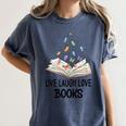 Live Laugh & Love Books Reading Butterfly Book Lover Bookish Premium Women's Comfort Colors T-Shirt Moss Live Laugh & Love Books Reading Butterfly Book Lover Bookish Premium Women's Comfort Colors T-Shirt Moss