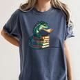 Lizard Reading Book Librarian Bookworm Reader Read Women's Comfort Colors T-Shirt Moss