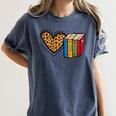 Love Reading Book Librarian Across America Men Women Kids Women's Comfort Colors T-Shirt Moss