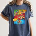Lucha Libre Comic Book Mexican Wrestling Cartoon Wrestler Women's Comfort Colors T-Shirt Moss