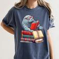 Manatee Reading Books Matching Bookworm Readers Librarian Women's Comfort Colors T-Shirt Moss Manatee Reading Books Matching Bookworm Readers Librarian Women's Comfort Colors T-Shirt Moss