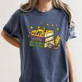 Mardi Gras Book Lover Reading Reader Men Women Kids Women's Comfort Colors T-Shirt Moss