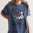 Mean Girls Burn Book Cover Art Women's Comfort Colors T-Shirt Moss Mean Girls Burn Book Cover Art Women's Comfort Colors T-Shirt Moss