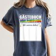 Meine Jugendweihe Guest Book Colourful Wir Waren Dabei MäDchen German Women's Comfort Colors T-Shirt Moss