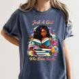 Melanin Book Month Honoring Past Inspiring Pride Women's Comfort Colors T-Shirt Moss