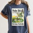 Moby Dick Book Cover Illustration Women's Comfort Colors T-Shirt Moss