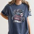 Morally Grey Book Club Floral Book Lover Graphic Women's Comfort Colors T-Shirt Moss