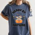 Nerdy By Nature Chibi Cute Book Lover Women's Comfort Colors T-Shirt Moss Nerdy By Nature Chibi Cute Book Lover Women's Comfort Colors T-Shirt Moss