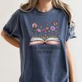 a New Chapter Begins Retired 2025 Floral Book Retirement Women's Comfort Colors T-Shirt Moss a New Chapter Begins Retired 2025 Floral Book Retirement Women's Comfort Colors T-Shirt Moss