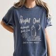 Night Owl Book Club Bookish Book Lover Tee Women's Comfort Colors T-Shirt Moss Night Owl Book Club Bookish Book Lover Tee Women's Comfort Colors T-Shirt Moss