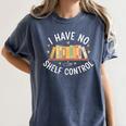 I Have No Shelf Control Book Lovers Teacher Women Graphic Women's Comfort Colors T-Shirt Moss I Have No Shelf Control Book Lovers Teacher Women Graphic Women's Comfort Colors T-Shirt Moss