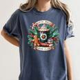 North Pole Book Club Books Reading Mug Gingerbread Women's Comfort Colors T-Shirt Moss