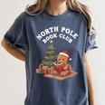 North Pole Book Club Gingerbread Christmas Reading Women's Comfort Colors T-Shirt Moss North Pole Book Club Gingerbread Christmas Reading Women's Comfort Colors T-Shirt Moss