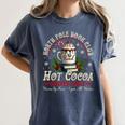 North Pole Book Club Hot Cocoa Librarians Bookish Christmas Women's Comfort Colors T-Shirt Moss North Pole Book Club Hot Cocoa Librarians Bookish Christmas Women's Comfort Colors T-Shirt Moss