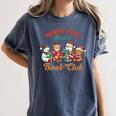 North Pole Readers Book Club Reading Book Christmas Women's Comfort Colors T-Shirt Moss
