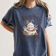 North Pole Readers Club Bookish Xmas Santa Book Reading Women's Comfort Colors T-Shirt Moss North Pole Readers Club Bookish Xmas Santa Book Reading Women's Comfort Colors T-Shirt Moss