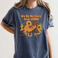 We Do Not Care Club WDNC Reading Book Boho Floral Women's Comfort Colors T-Shirt Moss