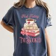 Not Today I'm Booked Book Lover Book Stack Coquette Bow Women's Comfort Colors T-Shirt Moss Not Today I'm Booked Book Lover Book Stack Coquette Bow Women's Comfort Colors T-Shirt Moss