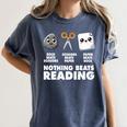 Nothing Beats Reading Bookworm Librarian Book Nerd Women's Comfort Colors T-Shirt Moss Nothing Beats Reading Bookworm Librarian Book Nerd Women's Comfort Colors T-Shirt Moss