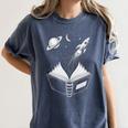Novelty Universe Books Galaxy Adventure Drawing Women Men Women's Comfort Colors T-Shirt Moss