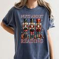 Nuts About Reading Nutcracker Reading Book Lover Christmas Women's Comfort Colors T-Shirt Moss Nuts About Reading Nutcracker Reading Book Lover Christmas Women's Comfort Colors T-Shirt Moss