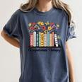 Occupational Therapy Wildflower Book OT Therapist Assistant Women's Comfort Colors T-Shirt Moss Occupational Therapy Wildflower Book OT Therapist Assistant Women's Comfort Colors T-Shirt Moss