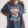 Once Upon A Time There Was A Girl Who Loves Books And Cats Women's Comfort Colors T-Shirt Moss Once Upon A Time There Was A Girl Who Loves Books And Cats Women's Comfort Colors T-Shirt Moss