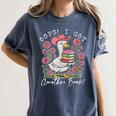 Oops I Got Another Book Goose Reading Humor Women's Comfort Colors T-Shirt Moss