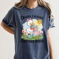 Oops I Bought Another Book Duck Sunshine Women's Comfort Colors T-Shirt Moss