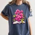 Orchids Flowers Book Floral Women's Comfort Colors T-Shirt Moss Orchids Flowers Book Floral Women's Comfort Colors T-Shirt Moss
