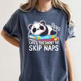 Panda Napping On Books Life’s Too Short To Skip Naps Women's Comfort Colors T-Shirt Moss Panda Napping On Books Life’s Too Short To Skip Naps Women's Comfort Colors T-Shirt Moss