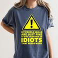 My People Skills Are Just Fine Sarcastic Introvert Women's Comfort Colors T-Shirt Moss